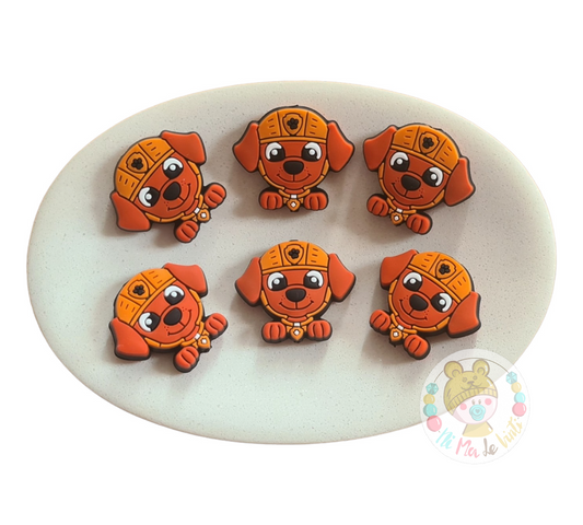 Zuma from Paw Patrol Silicone Beads