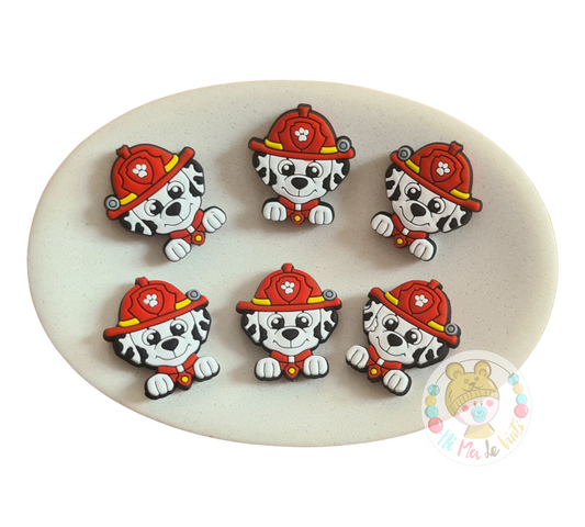 Marshall from Paw Patrol Silicone Beads