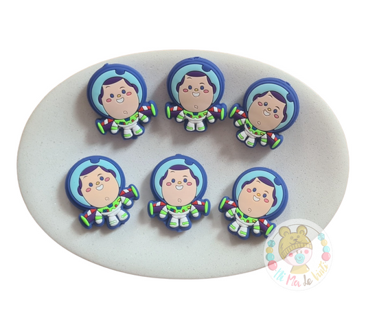 Buzz Lightyear from Toy Story Silicone Beads