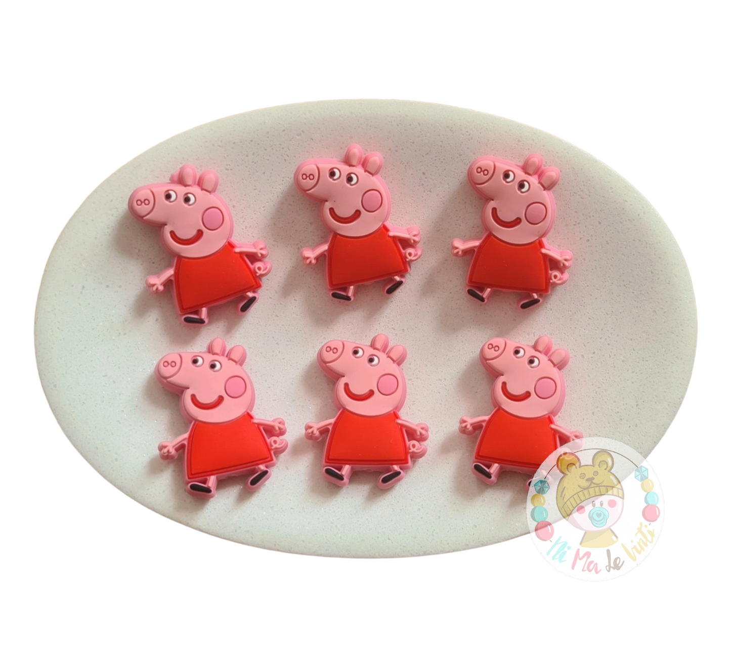 Peppa Pig Silicone Beads