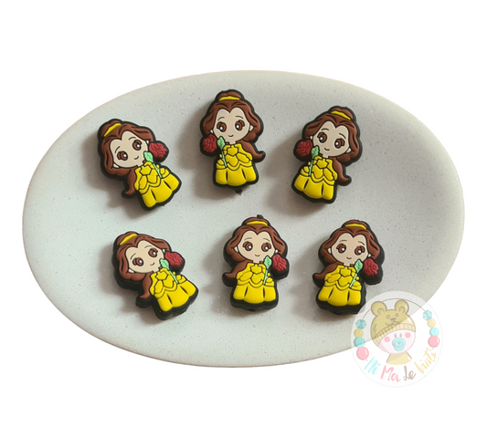 Belle from Beauty and the Beast Silicone Beads