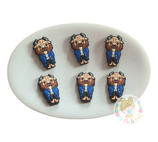 The Beast from Beauty and the Beast Silicone Beads