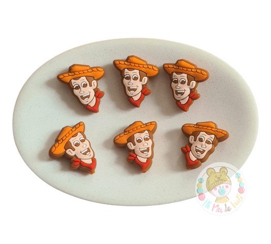 Woody from Toy Story Silicone Beads