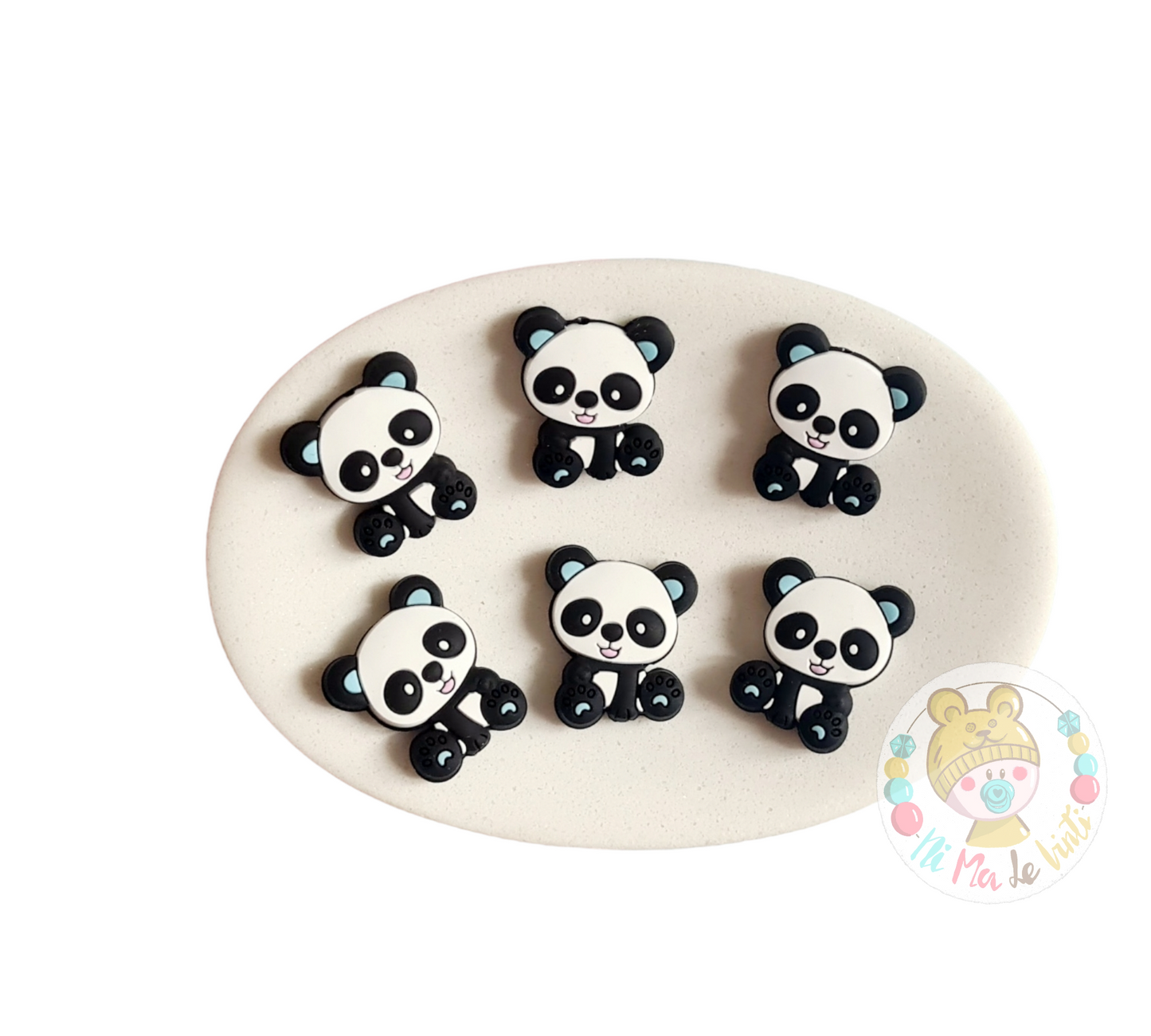 Panda Silicone Beads