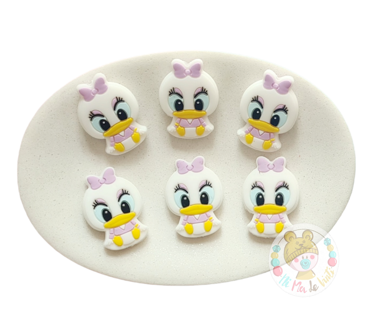 Daisy Duck Focal Silicone Bead