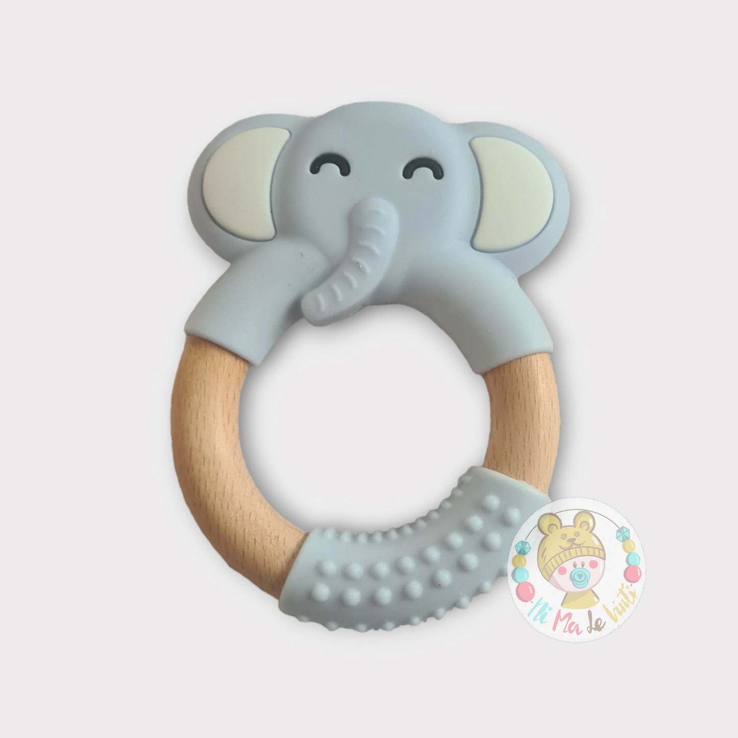 Elephant Silicone / wooden teether