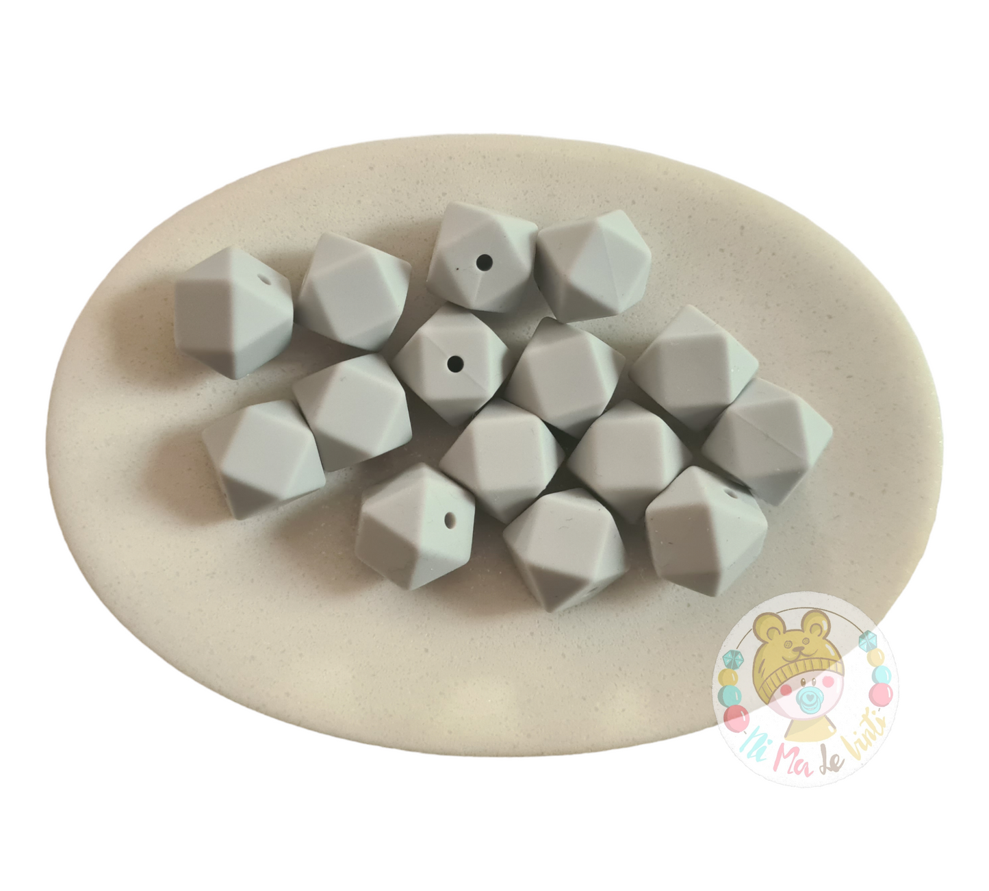 14mm Hexagon beads