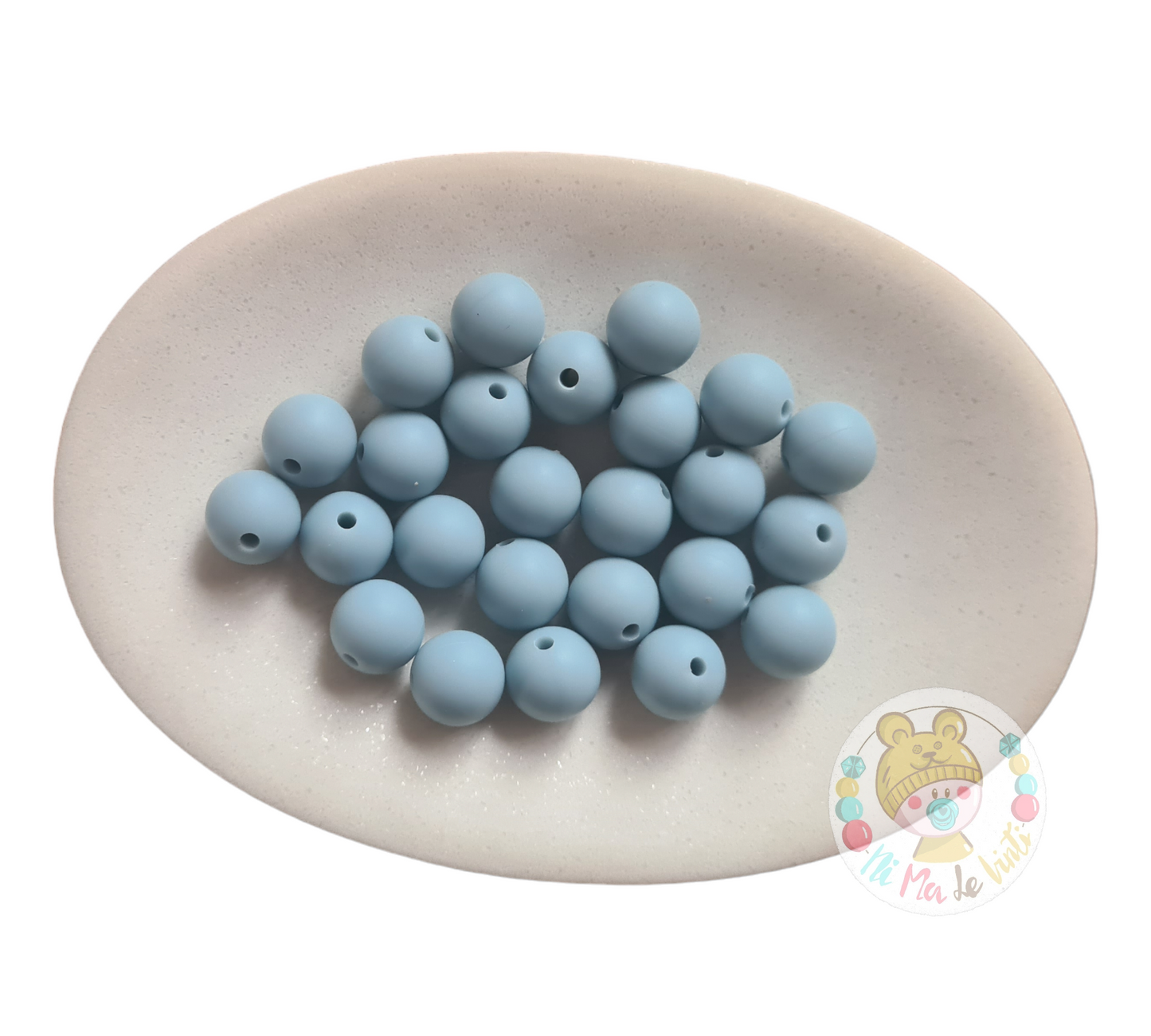 Dusty Blue 12mm Beads