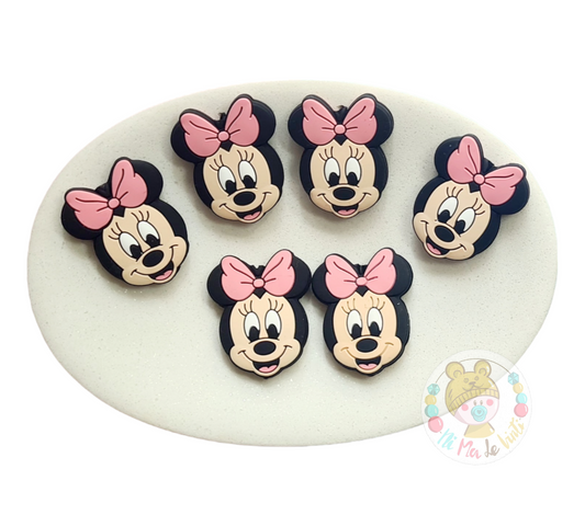 Mini Mouse Focal Silicone Bead