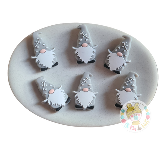 Christmas Gnome Silicone beads