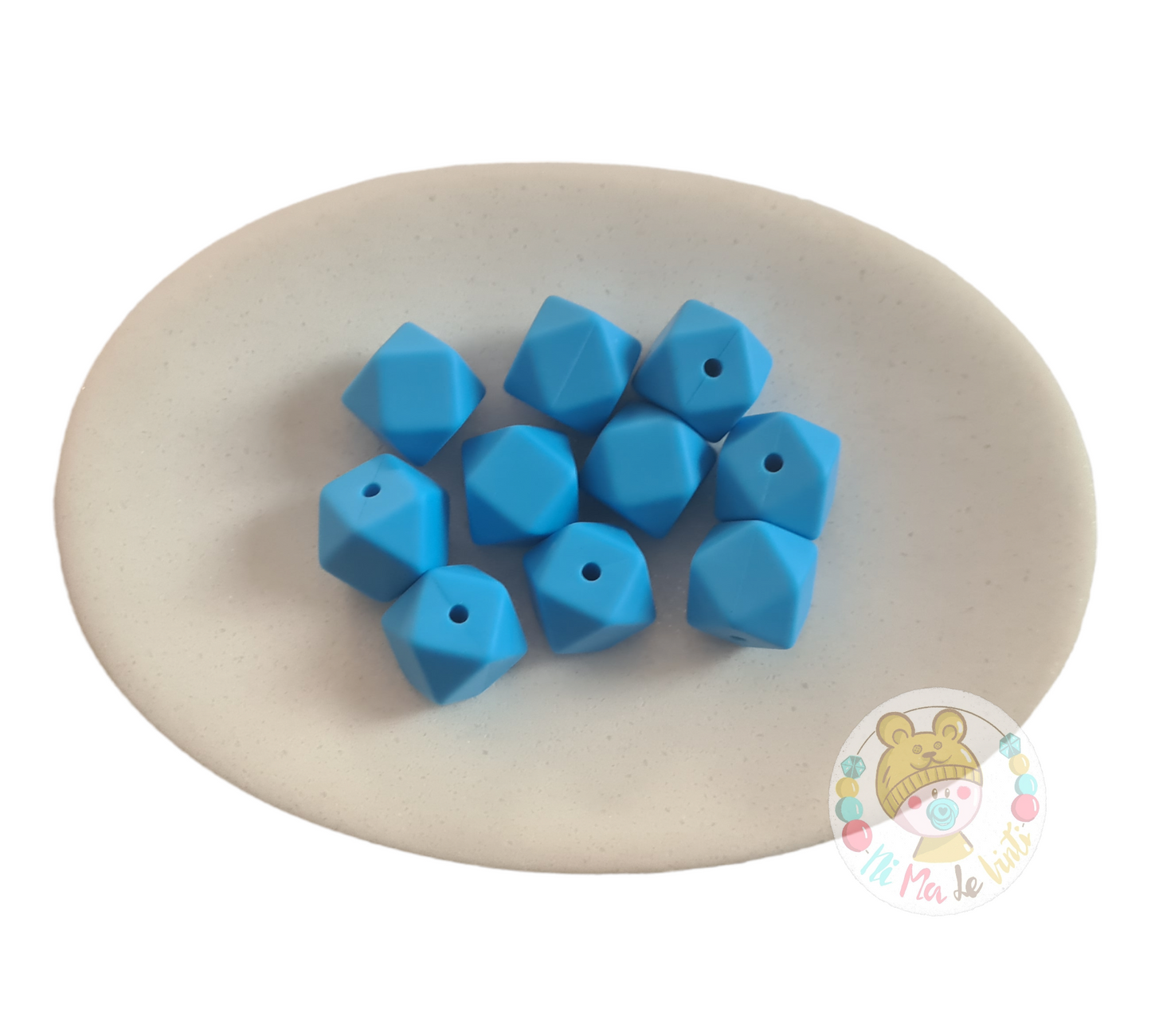 14mm Hexagon beads