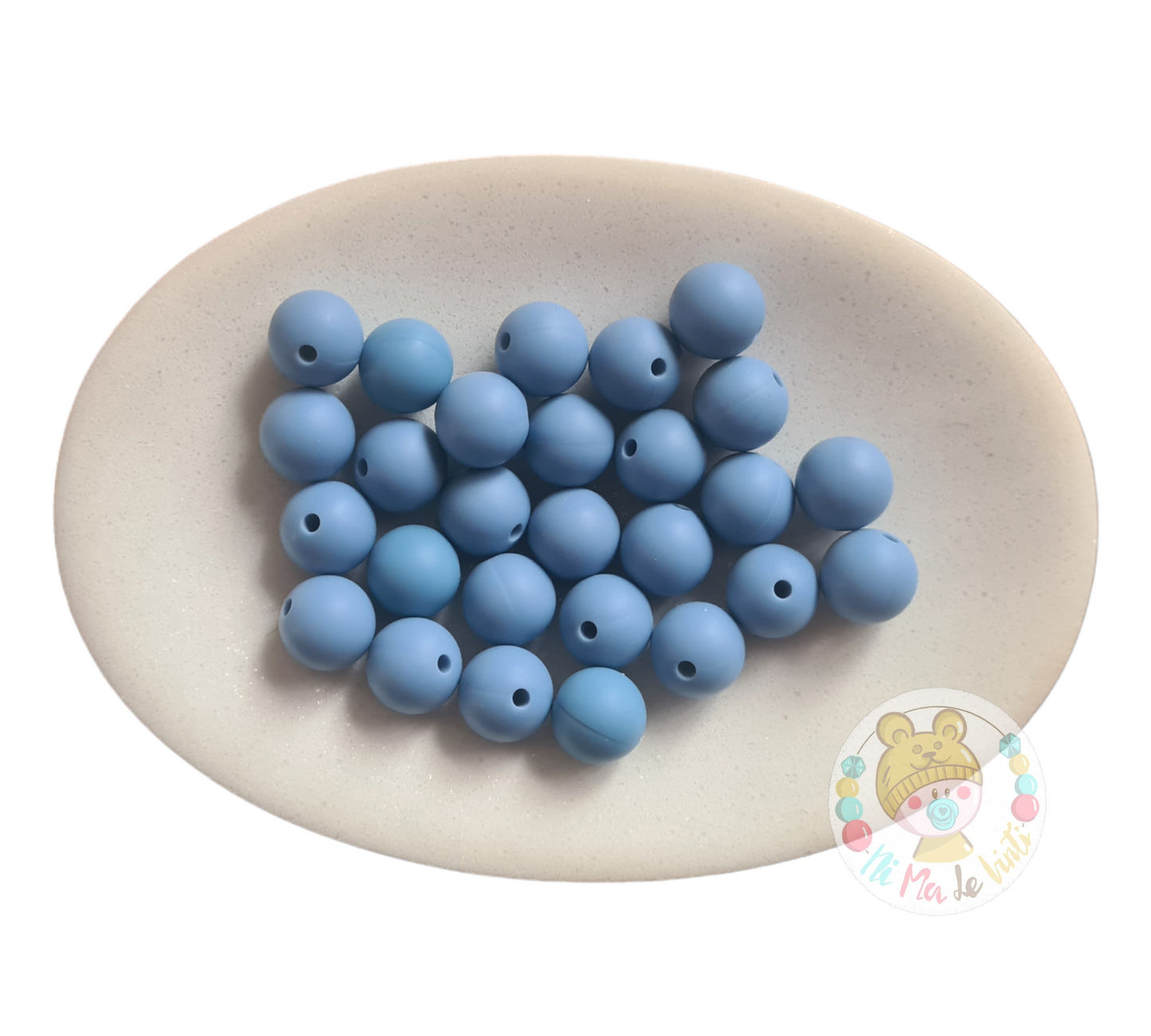 Powder Blue 12mm Beads