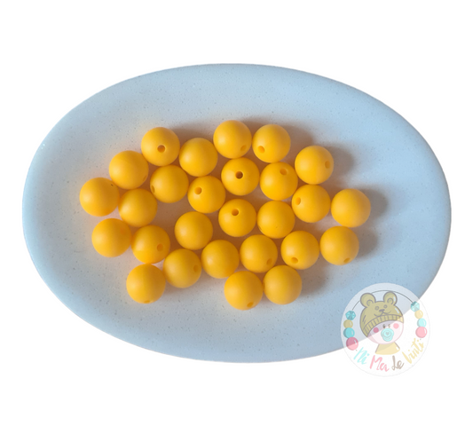 Warm Yellow 12mm Beads