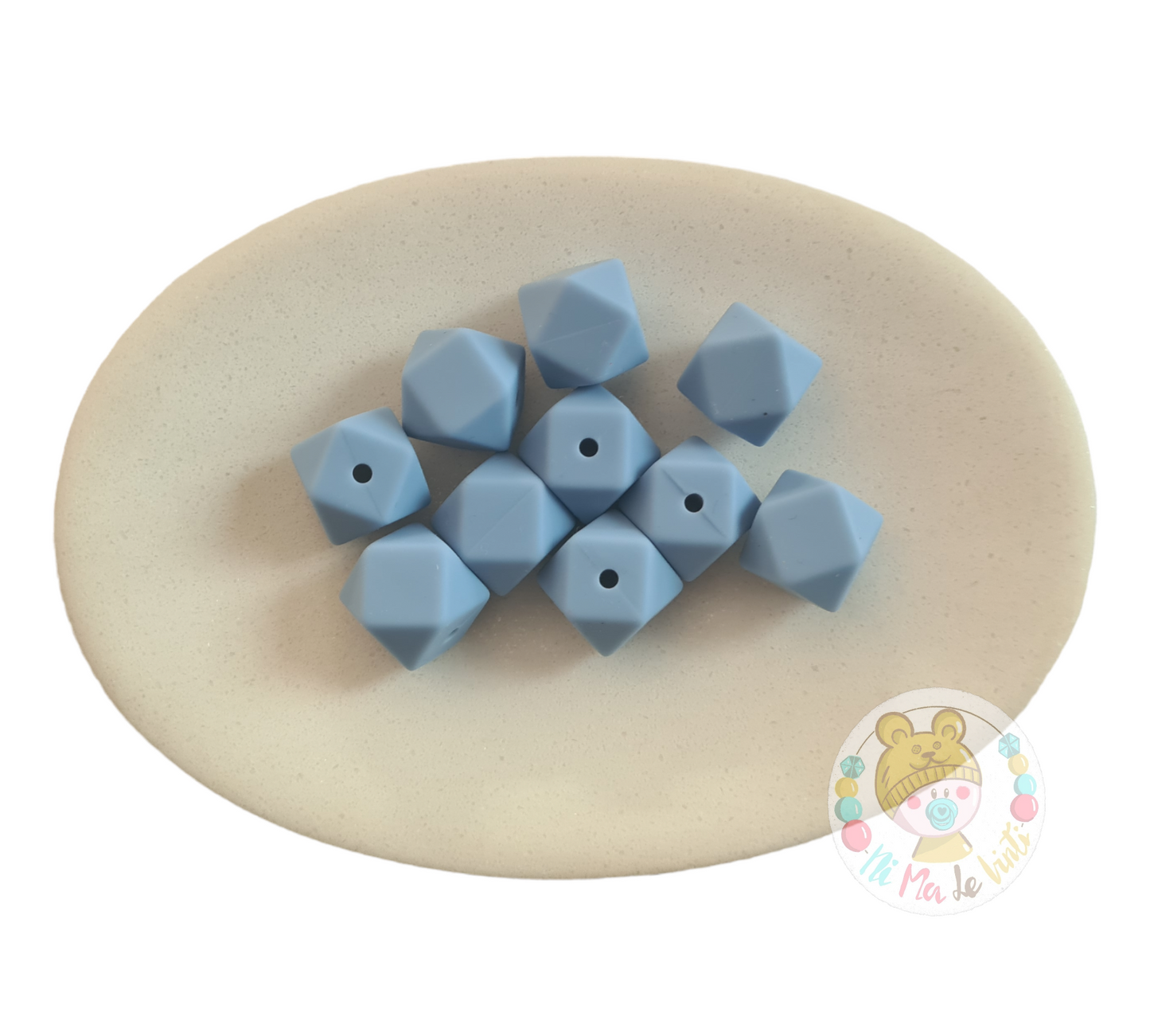 14mm Hexagon beads