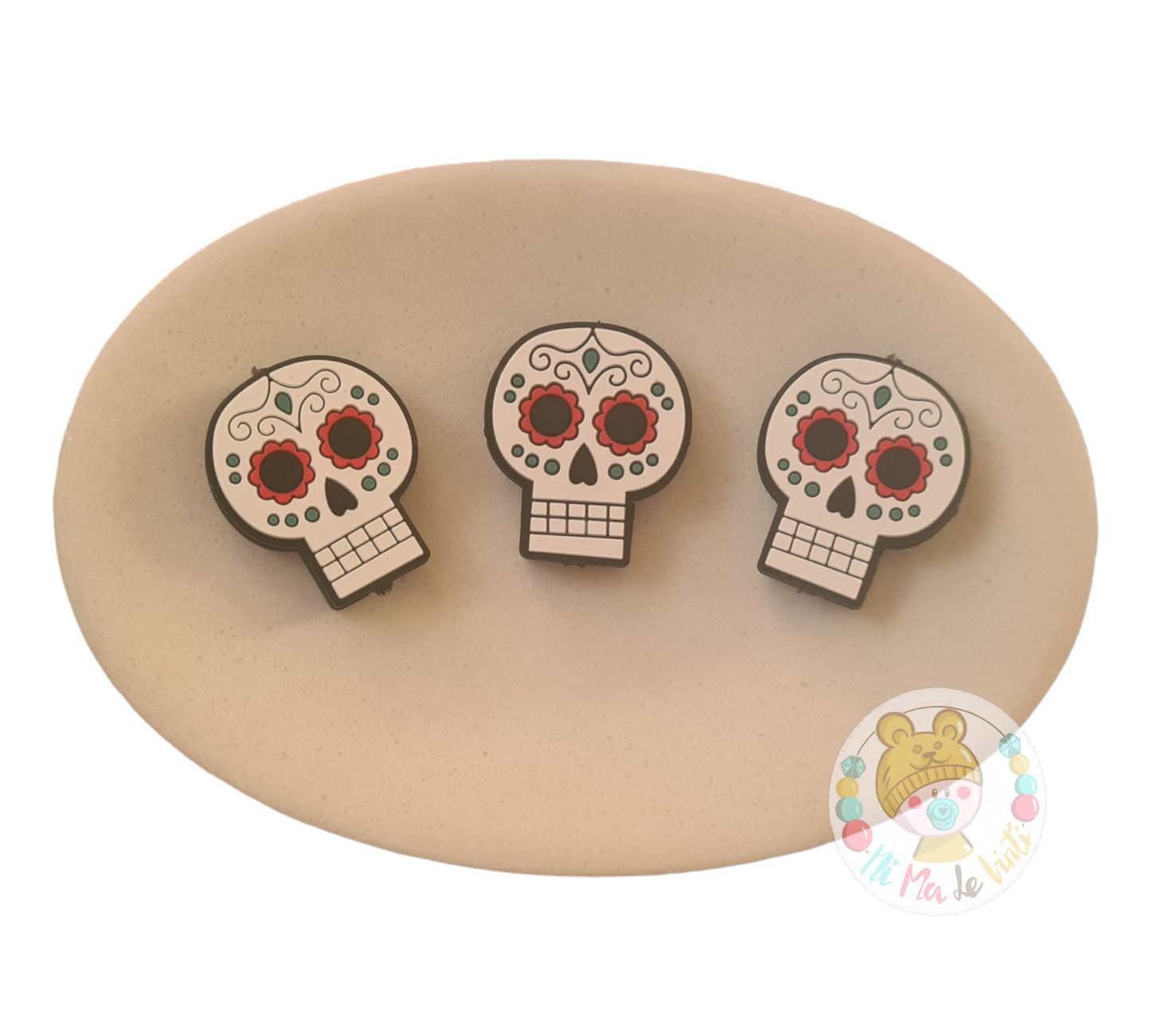 Skull Head Silicone Beads