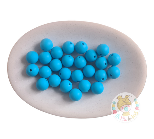 Aqua Blue  12mm Beads