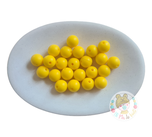 Yellow 12mm Beads