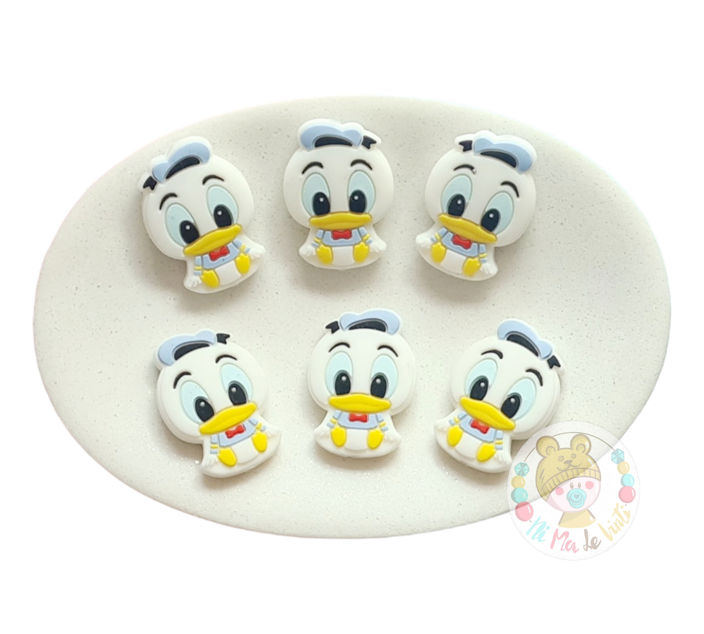 Daisy Duck Focal Silicone Bead