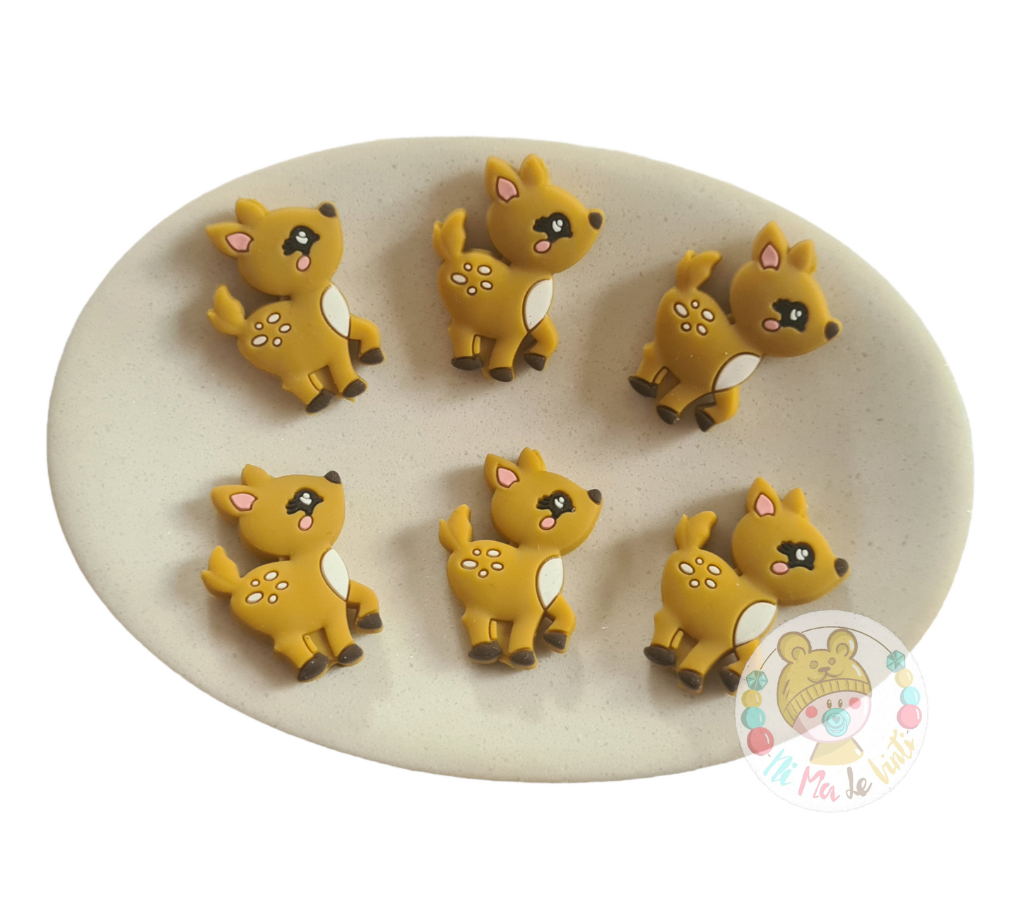 Deer silicone beads