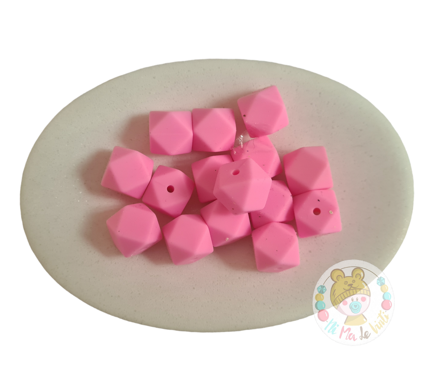 14mm Hexagon beads