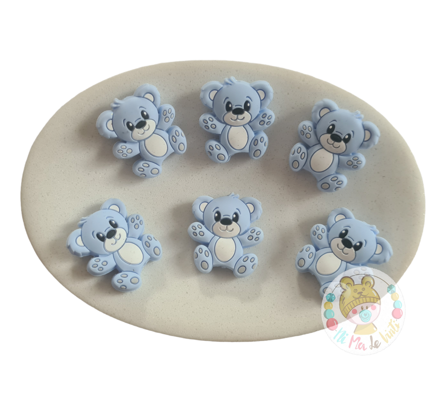 Teddy Silicone Beads