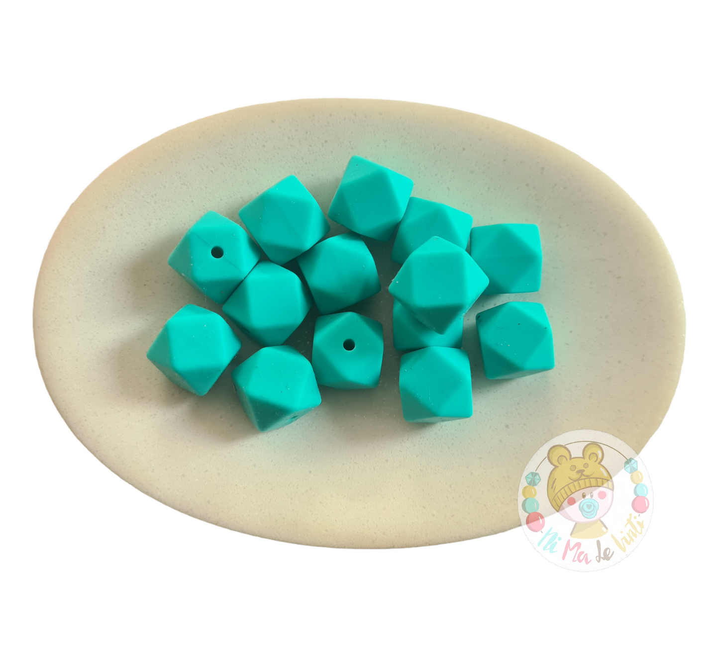 14mm Hexagon beads