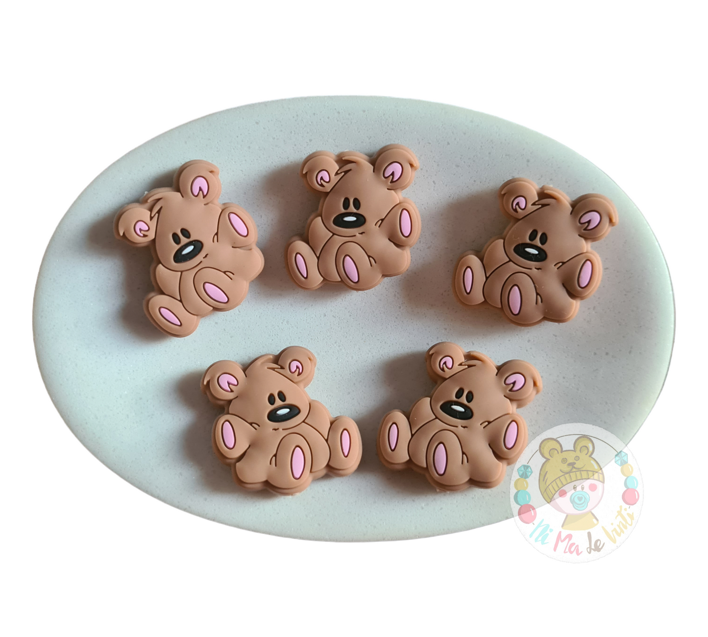 Teddy Silicone Beads