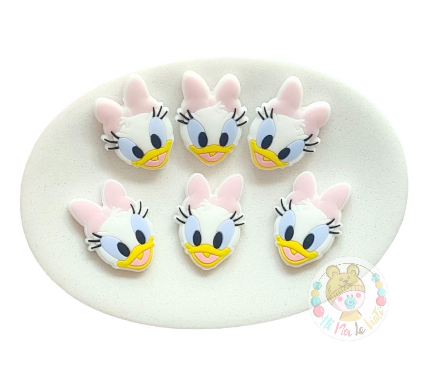 Daisy Duck Focal Silicone Bead