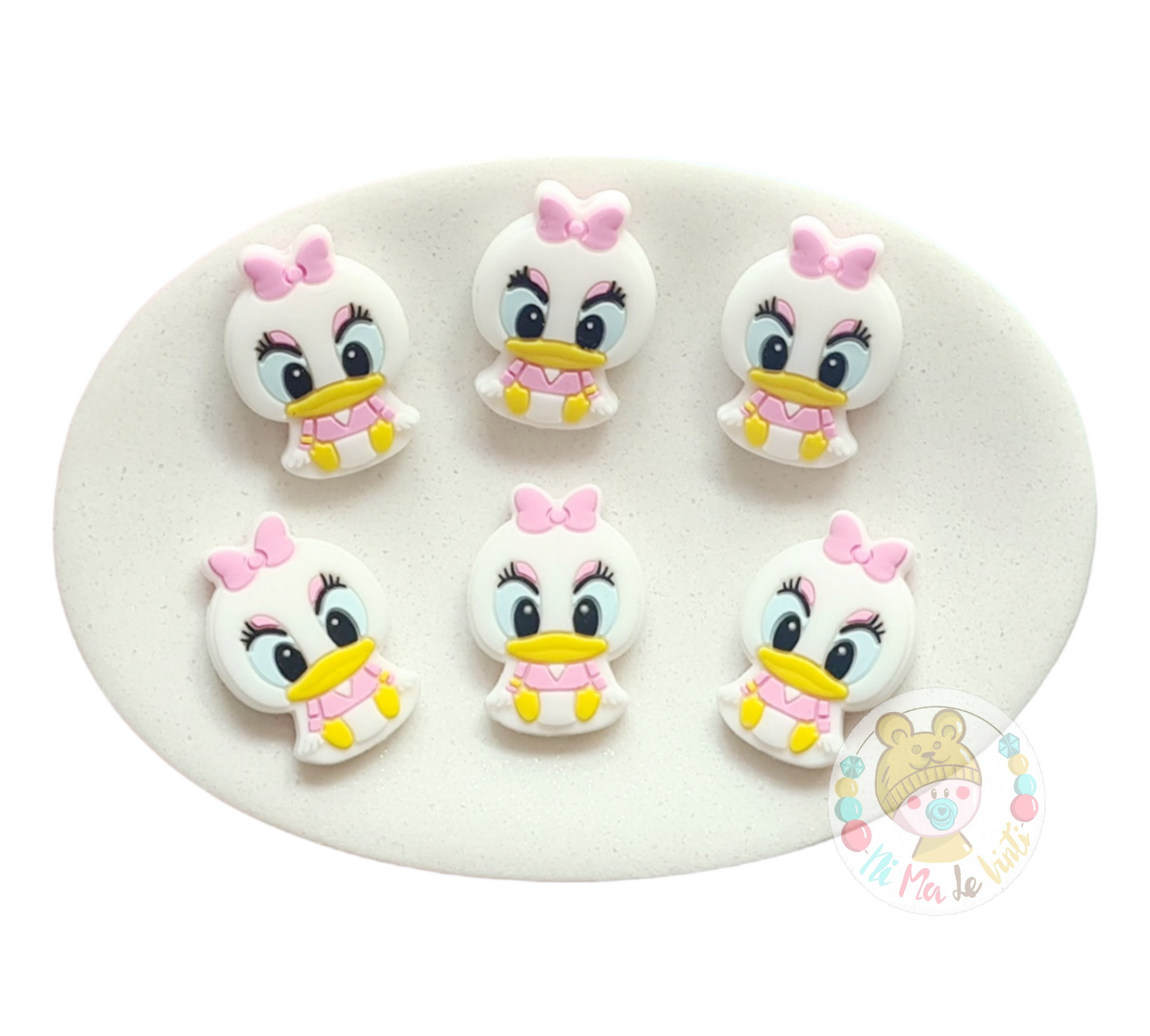 Daisy Duck Focal Silicone Bead