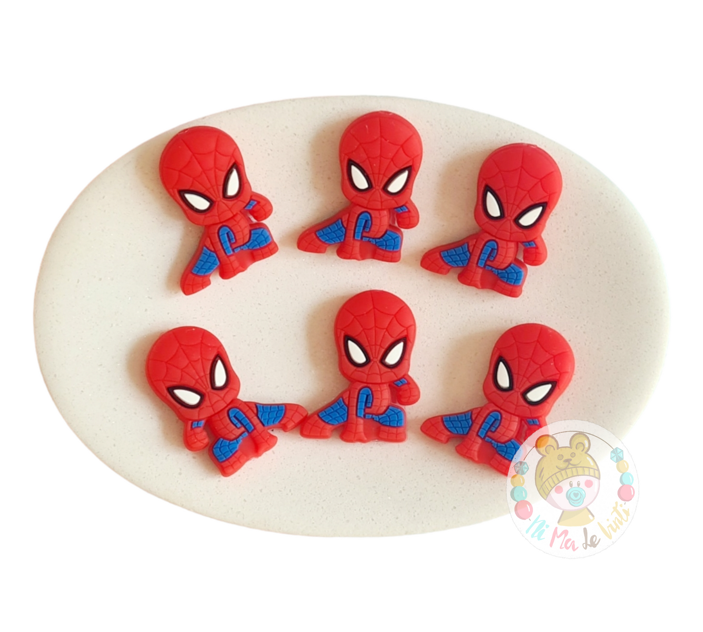 Special silicone Beads Set with Spiderman