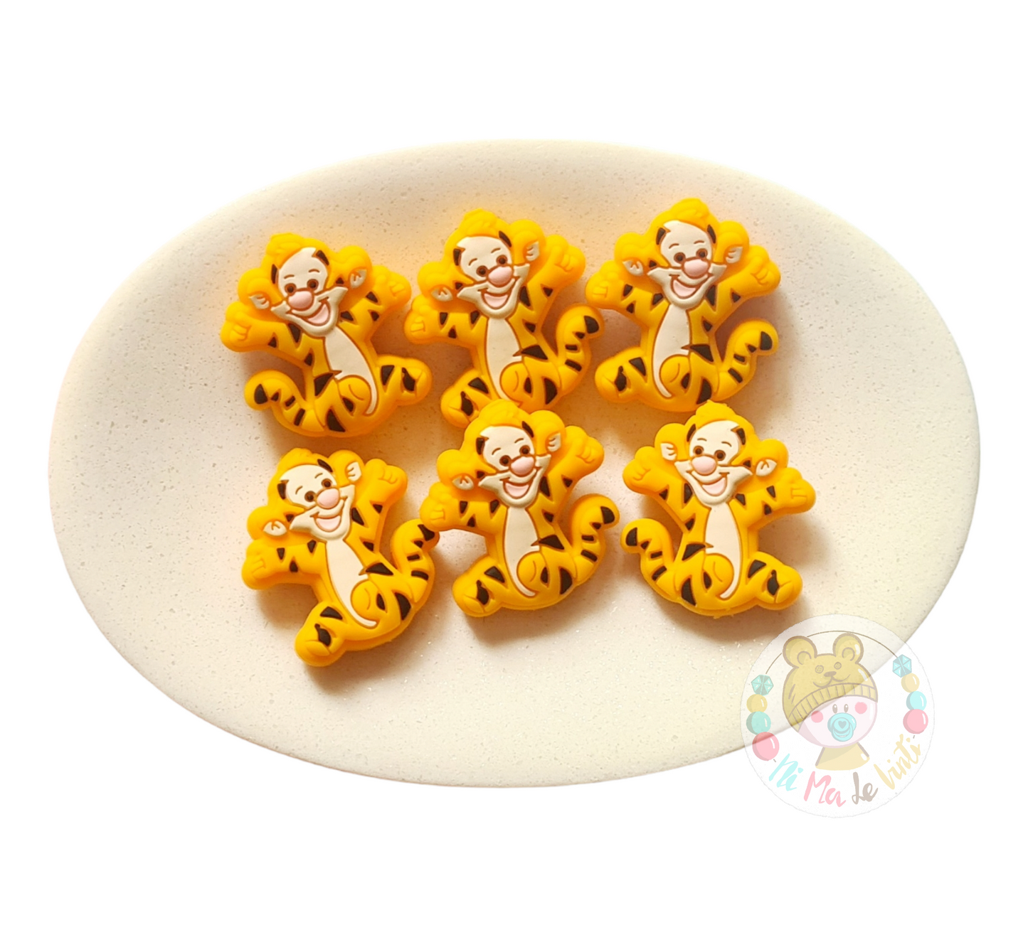Tiger (Winnie the Pooh) Focal Silicone Bead